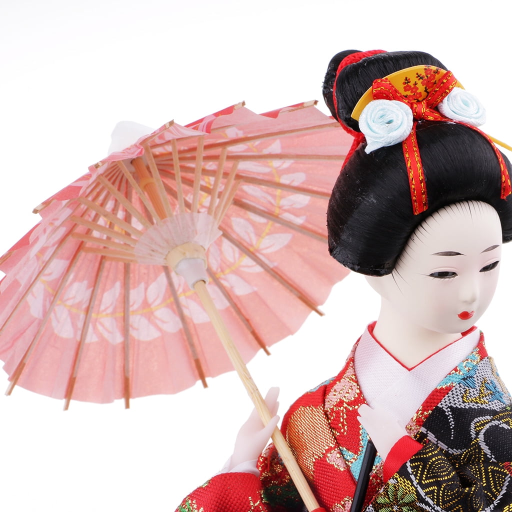 Handicraft Japanese Kimono Geisha Kabuki Doll Home Decor Craft Kids Gift #4 