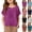 55# Purple, variant on Girls Cotton Linen Shirts Tween Girls Boho Boat Neck Blouses Roll Up Sleeve Oversized Tunic Blouse Dressy Casual Shirts,Dark Green,11-12 Years