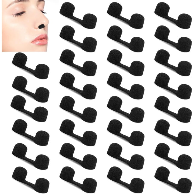 30 filtros nasales para polvo, filtros nasales desechables, filtro de tapón para la nariz, esponja suave, filtro de polvo para la nariz, filtros para fosas nasales