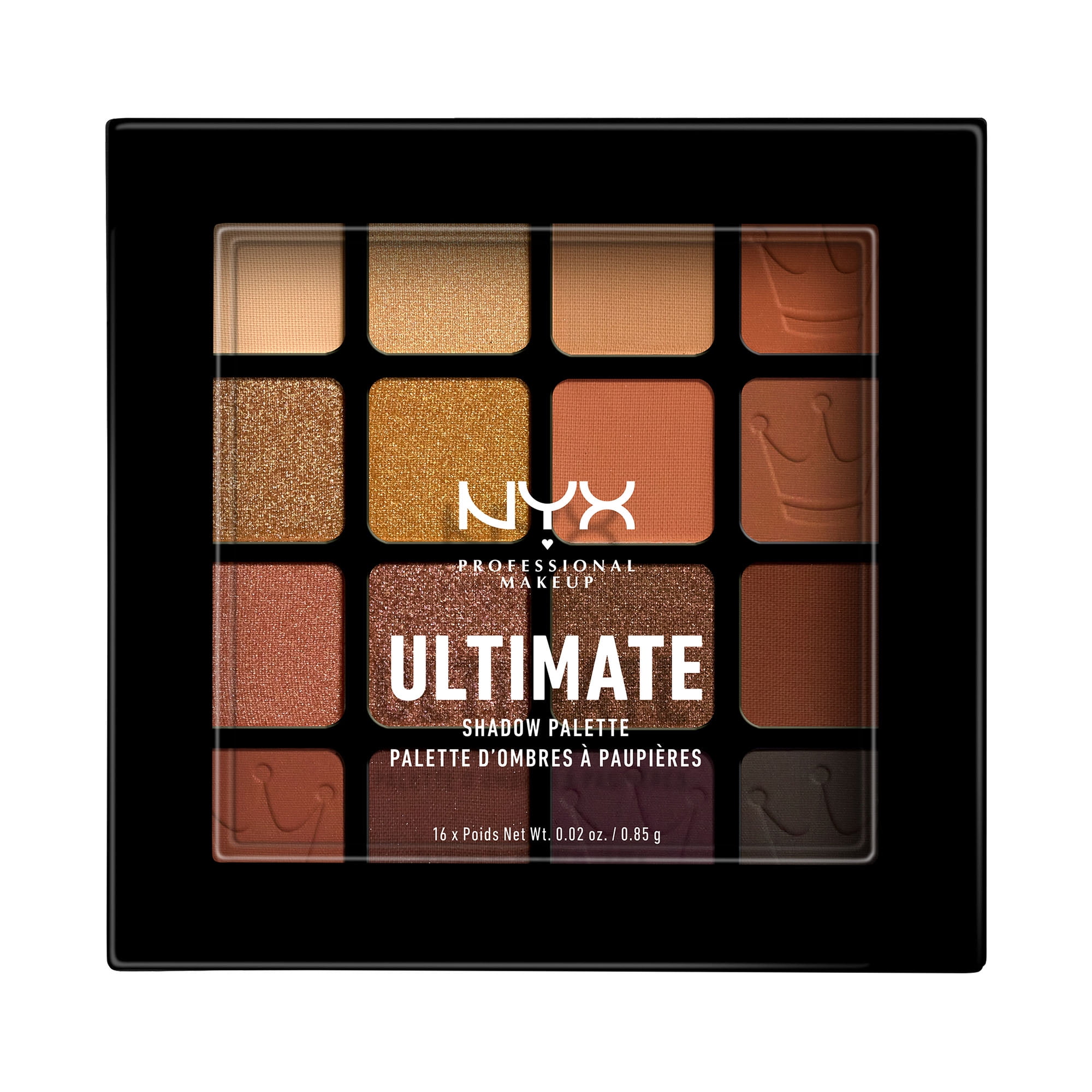 NYX Professional Makeup Ultimate Eye Shadow Palette, Brights, 0.32 oz -
