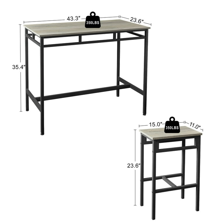 The height of a outlet dining table is