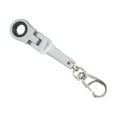 thumbnail image 3 of Llavero de llave de llave de trinquete de 10 mm, llavero portátil para adultos, regalo mecánico de servicio pesado, llavero mecánico de llaves plateado, 3 of 8