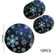 thumbnail image 3 of xihome Juego de 10 platos y servilletas de papel con diseño de copos de nieve invernales. Vajilla desechable para fiestas y cumpleaños., 3 of 6