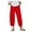 Red, variant on Pants For Women Trendy Pocket Loose Waist Solid Elastic Plus Size Petite Trouser Women's Pants