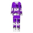 thumbnail image 4 of Censtreet Christmasomen's Pajama Sets Long Sleeve Sleepwear Nightwear Soft Pjs Lounge Sets, 4 of 6