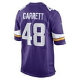 thumbnail image 3 of Men's Nike Chris Garrett Purple Minnesota Vikings Home Game Player Jersey, 3 of 4