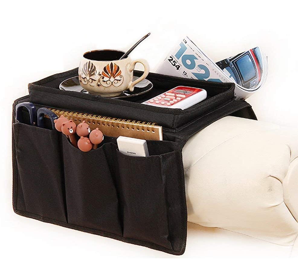 Couch Sofa Armrest Organiser with Cup Holder Tray Chair, TV Remote
