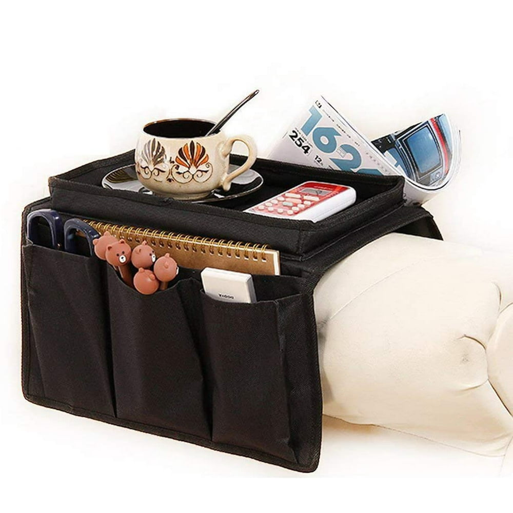 Couch Sofa Armrest Organiser with Cup Holder Tray Chair, TV Remote