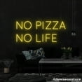 thumbnail image 3 of Glowneon No Pizza No Life Neon Sign, Pizza Led Sign, Restaurant Sign, Pizza Decor Store, 3 of 5