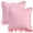 Pink, variant on Unique Bargains Soft Cotton Throw Pillow Covers White 18" x 18"