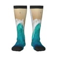 thumbnail image 2 of Lsque Beach Printed Crew Socks Men's Women's LightWeight Thin Casual Calf Socks ,Knee High Socks,Cotton Socks, 2 of 9
