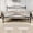 Queen-black, variant on Gaderth Twin Size Metal Platform Bed Frame,Mattress Foundation Victorian Style Wrought Iron-Art Headboard&Footboard, Under Bed Storage,Noise Free,No Box Spring Needed,Easy Assembly