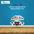 thumbnail image 3 of MARINE CITY 316 Stainless Steel Hatch Hinge with Removable Pin 2-5/8  2-7/8 Inches - Ideal for Boat Cabins, Doors, Windows, Cabinets, Kayaks, Yacht Doors - 4 Pcs, 3 of 8