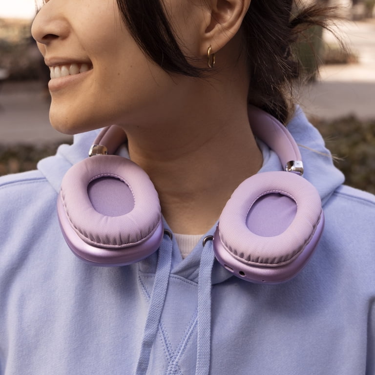 PWRD Purple Liquid Glitter Wireless Over-Ear Headphones photo 8