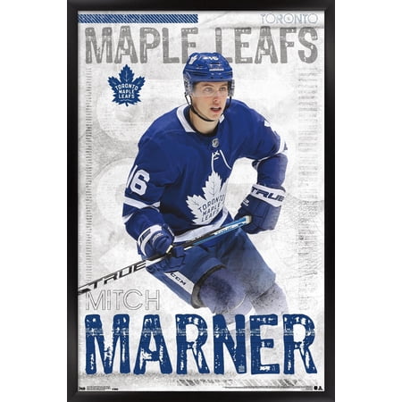 NHL Toronto Maple Leafs – Mitch Marner 19 Wall Poster 14.725 x 22.375 Framed