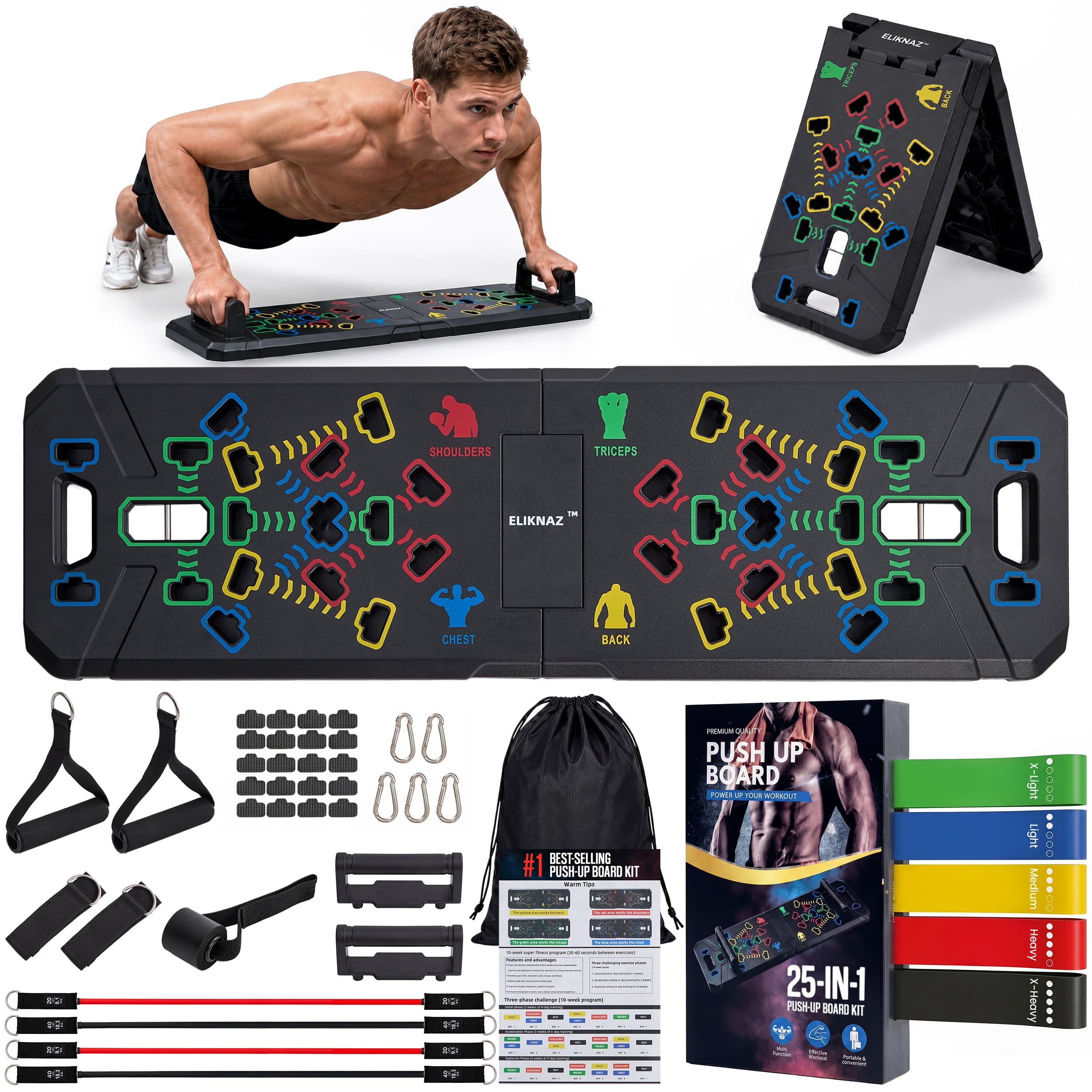 Link 12-in-1 Multi-functional Push Up Rack Board System with