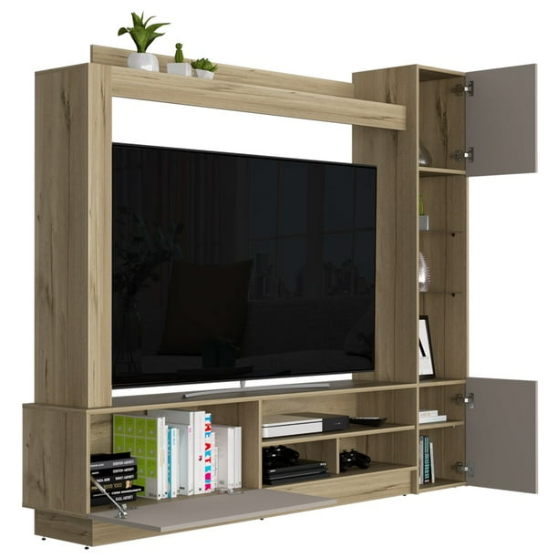 Mueble Mesa Nizza P/ Tv 65pulg Café Claro Excelsior