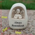 thumbnail image 4 of Adorno de cementerio, estatuas de figuras conmemorativas, decoración al aire libre, esculturas de resina para Patio, césped, regalos de recuerdo, Siempre recordado Gloria estatua del cementerio, 4 of 8