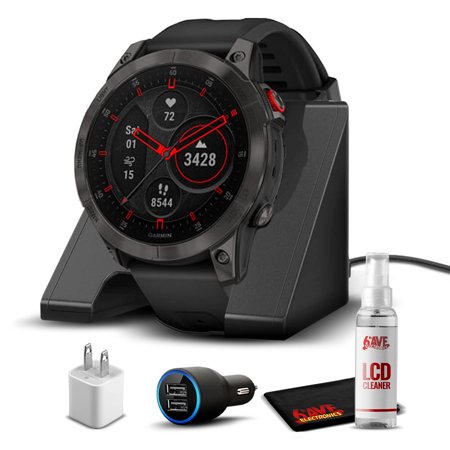 Garmin Epix (Gen 2) - Sapphire/Black Titanuim With Basic Accessory Kit