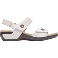 thumbnail image 2 of Women's Aravon Katherine Adjustable Strap Sandal White Leather 6 2E, 2 of 5