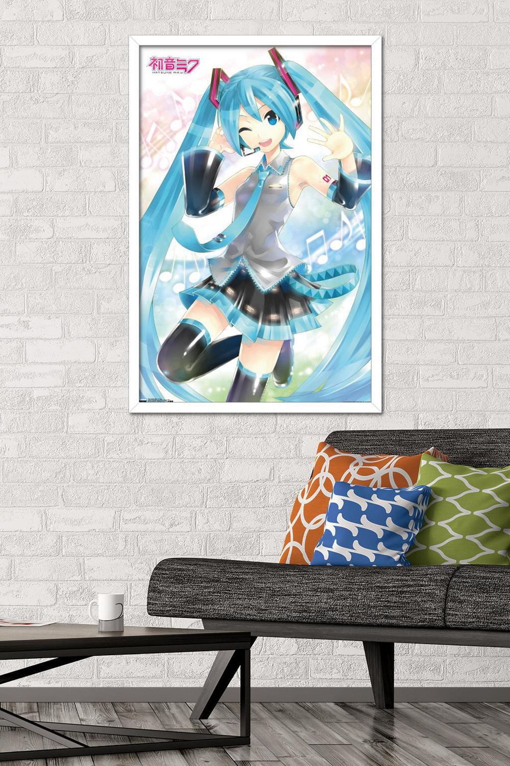 Hatsune Miku - Waving Wall Poster, 22.375" x 34"