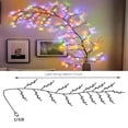 thumbnail image 3 of LNGOOR USB Operated Multicolor 1pc 96 LED Indoor Outdoor Fairy Lights - 180CM/5.90FT Twinkle String Lights with 8 Lighting Modes - Bedroom Dorm Patio Tapestry Backyard Garden Party Indoor, 3 of 6