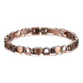 thumbnail image 3 of 1 paquete de pulseras de desintoxicación linfática para mujeres, alivio del dolor por artritis, drenaje linfático, pulseras de terapia magnética terapéuticas, eslabones únicos en forma de corazón, 3 of 5