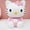 1195Pink sitting, variant on H24cmx14cm Large-sized Creative Cute Kt Cat Piggy Bank Shatterproof Vinyl Savings Jar Money Box Cute Gift