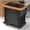 Black-2 Setion, variant on 190L (50 Gal) Extra Large Fashion Laundry Hamper 2 Section with Lid, Rolling Laundry Basket Hamper with Handle, Laundry Organizer Storage Cart with Sturdy Metal Frame for Laundry Room, Hotel, black