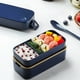 thumbnail image 2 of Bearachild Fiambrera Aislamiento de alimentos Contenedor de mantenimiento fresco Bento Doble capa ABS Cajas de horno microondas para pícnic al aire libre Mostrada Azul Bearachild HA067992-01, 2 of 6