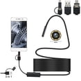 thumbnail image 2 of Endoscope Camera with Light, Waterproof Snake Pipe Drain with 6 Adjustable LED Light Snake Cable USB Adapter for Android Phone Tablet Device, Black, 2 of 7