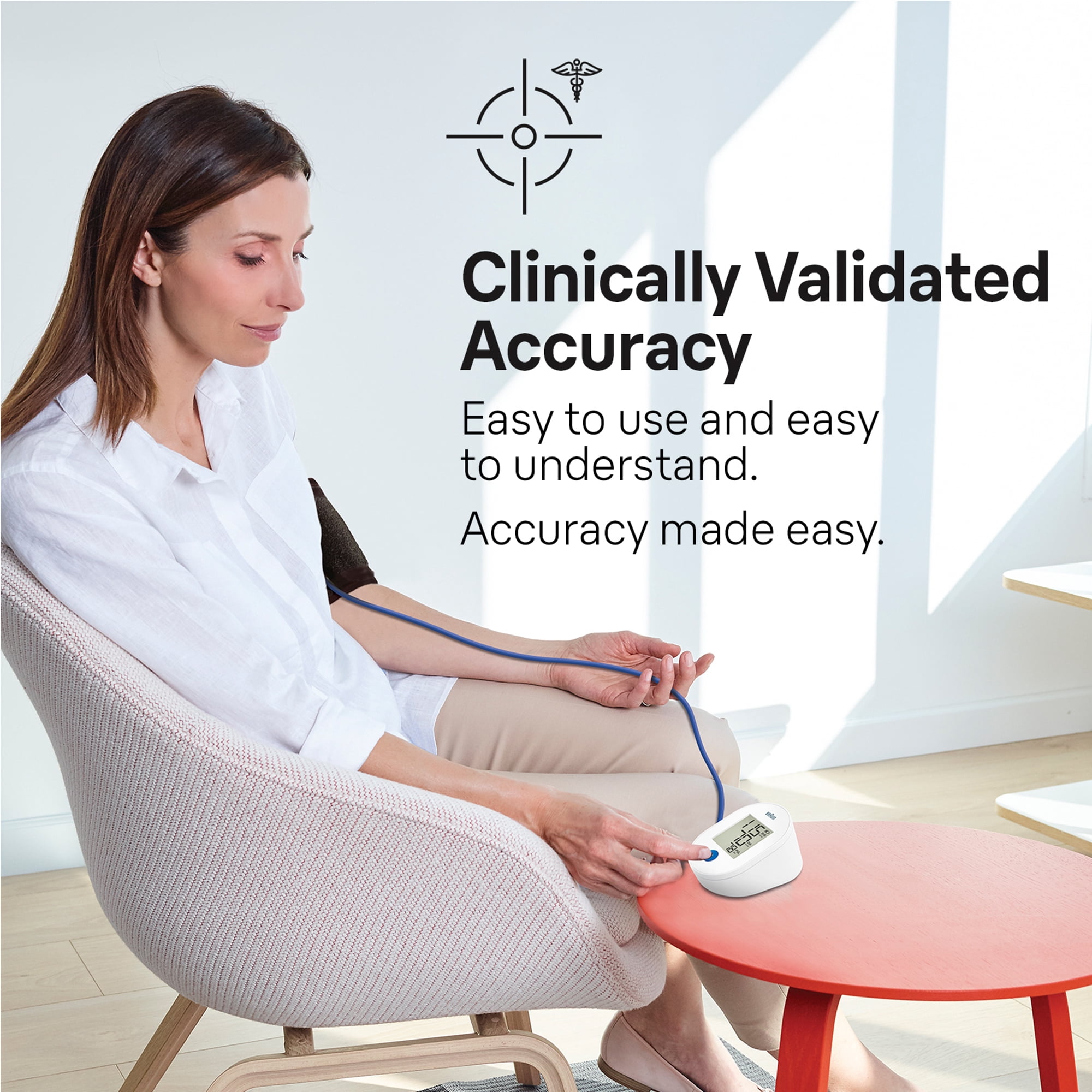 Braun ExactFit 1E Upper Arm Blood Pressure Monitors for Home Use, FSA & HSA Eligible, BUA4000US