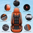 thumbnail image 2 of OTOEZ Diamond Pattern Leather Car Seat Covers, Full Coverage 5-Seat Set, Universal Fit for Cars SUVs Trucks, Waterproof & Airbag Compatible, 2 of 6