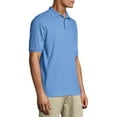 Hanes Men's EcoSmart Short Sleeve Jersey Polo Shirt, up to Size 6XL