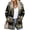 Army green, variant on Fall Winter Aztec Print Women V-neck Casual Loose Open Front Cardigan Coat