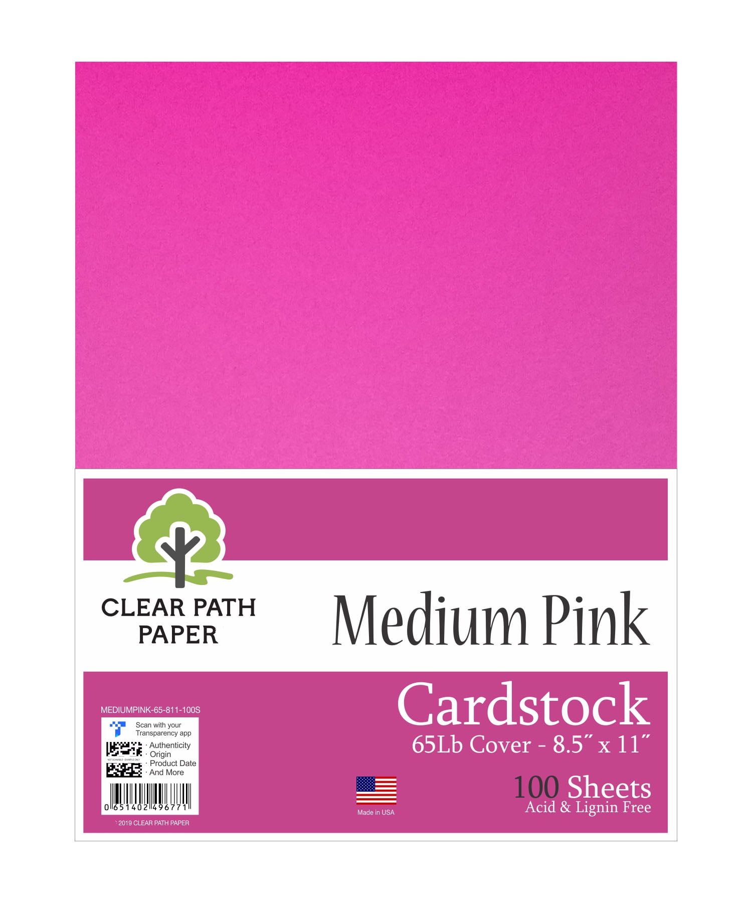 Jam Paper Matte Cardstock, 8.5 x 11, 130lb Magenta, 25 Sheets/Pack