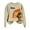 /v160Khaki927, variant on CAIVO Women'S Thanksgiving Turkey Printed Long Sleeve Crew Neck Sweatshirt Christmas Winter Holiday Tops