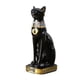 thumbnail image 5 of Estatua de la diosa gata Bastet, figura decorativa de animal, gatito, color negro antiguo 9x12x235cm, 5 of 9