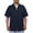 Dark Blue, variant on Men's Scrub Jacket Zip Front Short Sleeve
