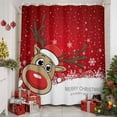 thumbnail image 3 of Christmas Elk Shower Curtain, Xmas Snowflake Winter Holiday New Years Waterproof Fabric Shower Curtains with 12 Hooks, Bathroom Curtain Set for Bathroom Accessories Decor, 72 x 96 Inches, 3 of 9