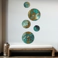 thumbnail image 3 of Designart "Mediterranean Sunshine III" Abstract Painting Metal Wall Art Set of 5 Piece, 3 of 5