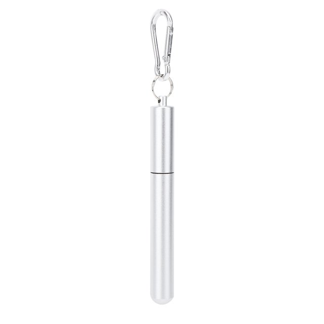 Paja Portátil Ecológica, Kit de Cepillo de Limpieza de Paja RetrácaTil Para Beber Paja de Paja de Paja Recta, Botella reutilizable para beber