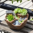 thumbnail image 4 of Resin Creative Flower Pot With High-Quality Resin Material & Durable And Sturdy For Patio Balcony Porch Or Fence Planters Assemble, 4 of 6