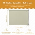 thumbnail image 4 of Radiance Cordless Shades for Porch, Patio and Sunroom, Waterproof Sun Shades, Sand Dollar, 72" x 72", 4 of 15
