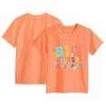 thumbnail image 5 of Toddler Girls Short Sleeve T-Shirts Kids Summer 24 Months 2t 3t 4t 5t 6t 7t Oversized Crew Neck Tops Trendy Casual Basic Loose Tees Gibobby,7-8 Years,Orange, 5 of 5