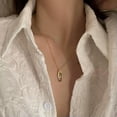thumbnail image 5 of MATROOY New 925 Sterling Silver Necklace Geometric Shape Pendant Shiny Clavicle Chain-A2, 5 of 7