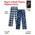 thumbnail image 5 of Quad Seven Boys Pajama Pants Warm Fleece Sleep and Lounge Bottoms 2 Pack with Stretch Waist, 5 of 7