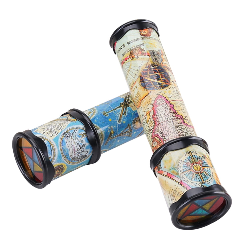 Vientiane Magic Kaleidoscope for kids 2 PCS Rotatable Stretchable Kaleidoscope Educational Science Developmental Toy Party Favors Long Classic Paper Kaleidoscope Toy for Kids