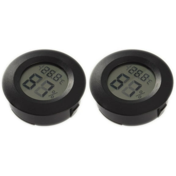 FUEENIRVA LCD Indoor Thermohygrometer Digital Temperature Humidity 2Pcs