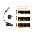 thumbnail image 4 of Double-Headed Rechargeable, Portable Music Stand Light, Clip-on Music Stand Light, Eye Care Book Light, 4 of 7